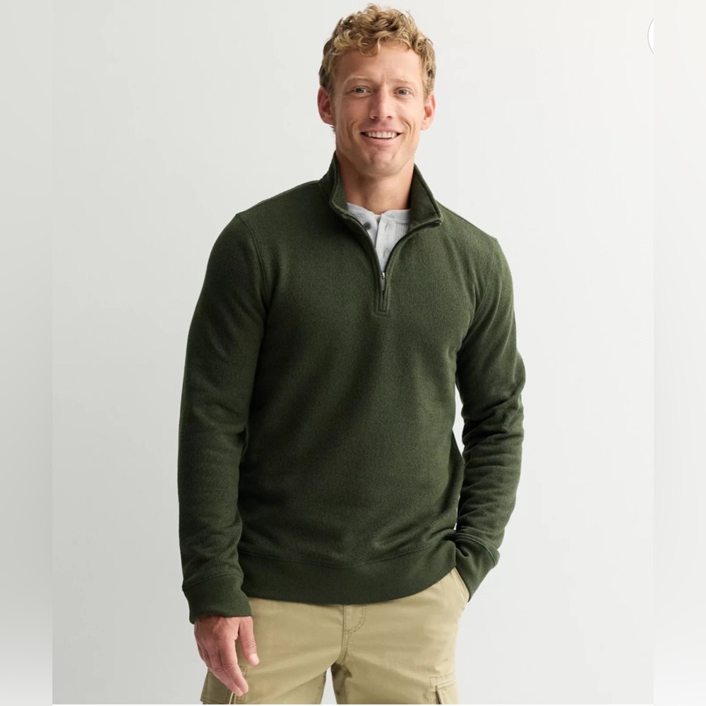 NWT Sonoma Fleece: Pullover, Quarter-Zip, Relaxed Straight Fit, Ribbed Hemline